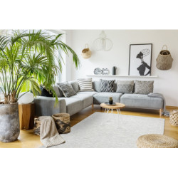 Dywan SZNURKOWY SIZAL płaskotkany PATIO 3077 romby szary / beż 194x290cm Dywan SZNURKOWY SIZAL płaskotkany PATIO 3077 romby szary / beż 194x290cm