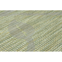 Dywan SZNURKOWY SIZAL płaskotkany PATIO 3045 liście zielony / beż 117x170cm