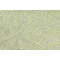 Dywan SZNURKOWY SIZAL płaskotkany PATIO 3045 liście zielony / beż 136x190cm