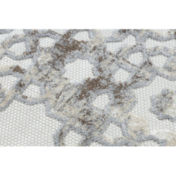 Dywan Strukturalny SOLE D3882 Ornament - płasko tkany beż / szary 120x170cm