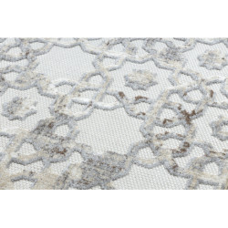 Dywan Strukturalny SOLE D3882 Ornament - płasko tkany beż / szary 200x290cm Dywan Strukturalny SOLE D3882 Ornament - płasko tkany beż / szary 200x290cm