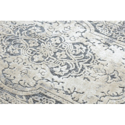 Dywan Strukturalny SOLE D3872 Ornament, ramka - płasko tkany szary / beż 80x150cm Dywan Strukturalny SOLE D3872 Ornament, ramka - płasko tkany szary / beż 80x150cm