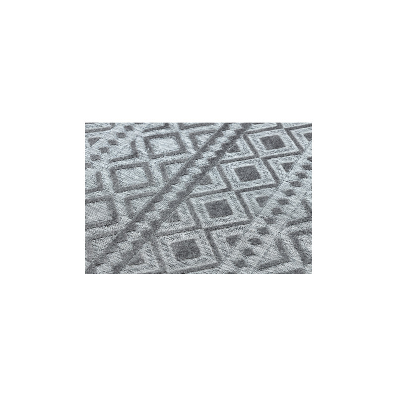 Dywan Strukturalny SOLE D3852 Boho, romby - płasko tkany szary 160x220cm Dywan Strukturalny SOLE D3852 Boho, romby - płasko tkany szary 160x220cm