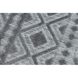Dywan Strukturalny SOLE D3852 Boho, romby - płasko tkany szary 160x220cm Dywan Strukturalny SOLE D3852 Boho, romby - płasko tkany szary 160x220cm