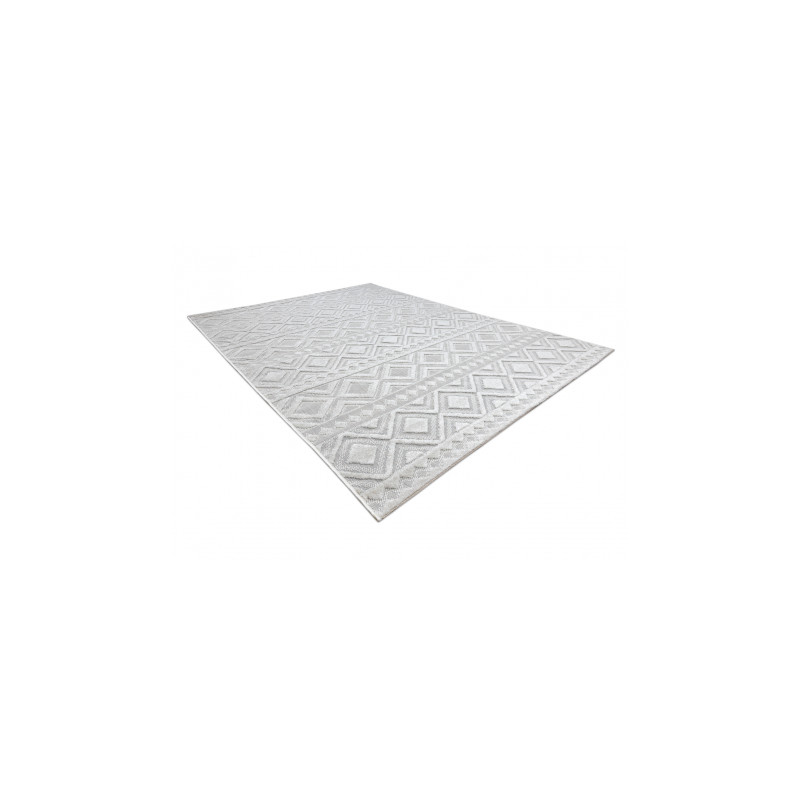 Dywan Strukturalny SOLE D3851 Boho, romby - płasko tkany beż 120x170cm Dywan Strukturalny SOLE D3851 Boho, romby - płasko tkany beż 120x170cm