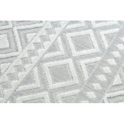 Dywan Strukturalny SOLE D3851 Boho, romby - płasko tkany beż 180x270cm