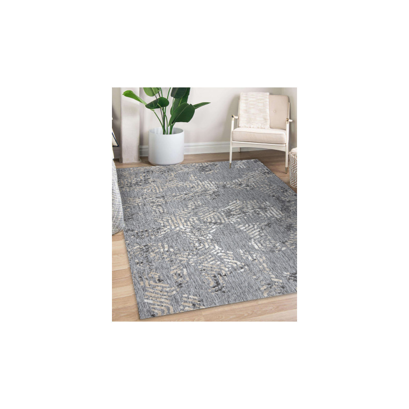 Dywan Strukturalny SOLE D3842 Heksagony - płasko tkany szary / beż 80x150cm Dywan Strukturalny SOLE D3842 Heksagony - płasko tkany szary / beż 80x150cm
