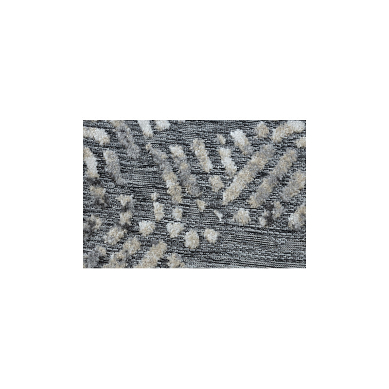 Dywan Strukturalny SOLE D3842 Heksagony - płasko tkany szary / beż 80x250cm
