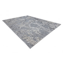 Dywan Strukturalny SOLE D3842 Heksagony - płasko tkany szary / beż 140x190cm