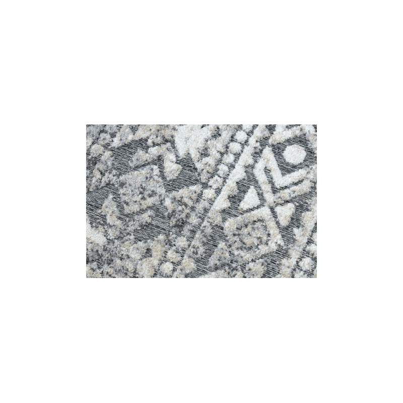 Dywan Strukturalny SOLE D3732 Aztecki, romby - płasko tkany szary / beż 120x170cm Dywan Strukturalny SOLE D3732 Aztecki, romby - płasko tkany szary / beż 120x170cm