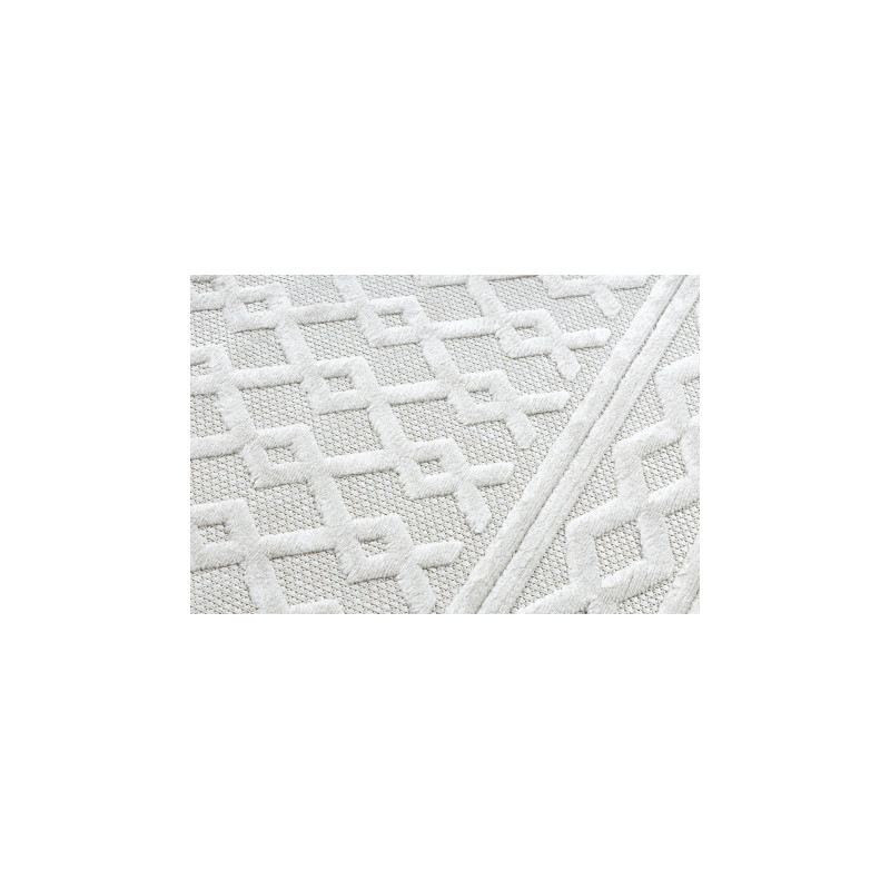 Dywan SANTO SZNURKOWY SIZAL 58389 romby, geometryczny, zygzak beż 80x150cm