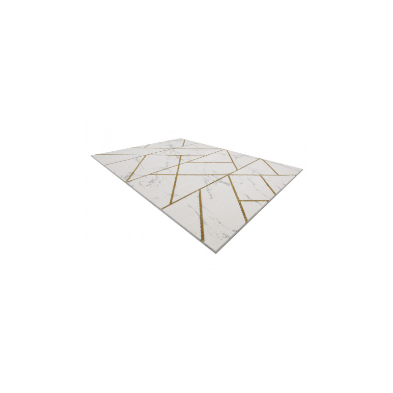 Dywan EMERALD ekskluzywny 1012 glamour, stylowy geometryczny, marmur krem / złoty 160x220cm Dywan EMERALD ekskluzywny 1012 glamour, stylowy geometryczny, marmur krem / złoty 160x220cm