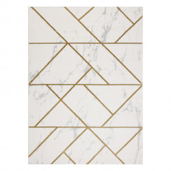 Dywan EMERALD ekskluzywny 1012 glamour, stylowy geometryczny, marmur krem / złoty 240x330cm