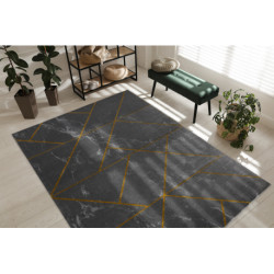 Dywan EMERALD ekskluzywny 1012 glamour, stylowy geometryczny, marmur szary / złoty 180x270cm Dywan EMERALD ekskluzywny 1012 glamour, stylowy geometryczny, marmur szary / złoty 180x270cm