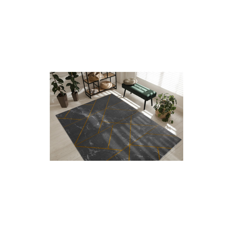 Dywan EMERALD ekskluzywny 1012 glamour, stylowy geometryczny, marmur szary / złoty 180x270cm Dywan EMERALD ekskluzywny 1012 glamour, stylowy geometryczny, marmur szary / złoty 180x270cm
