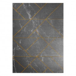 Dywan EMERALD ekskluzywny 1012 glamour, stylowy geometryczny, marmur szary / złoty 200x290cm