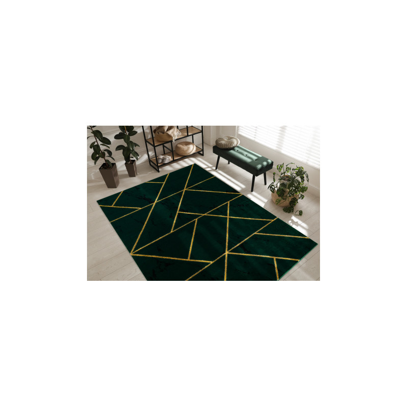 Dywan EMERALD ekskluzywny 1012 glamour, stylowy geometryczny, marmur butelkowa zieleń / złoty 240x330cm Dywan EMERALD ekskluzywny 1012 glamour, stylowy geometryczny, marmur butelkowa zieleń / złoty 240x330cm