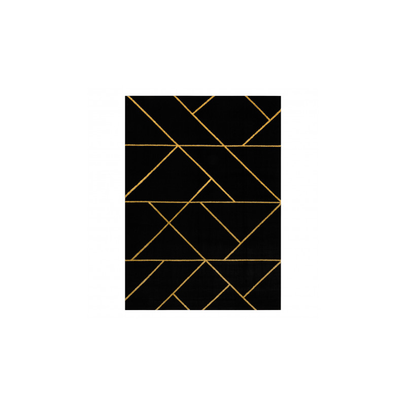 Dywan EMERALD ekskluzywny 1012 glamour, stylowy geometryczny czarny / złoty 120x170cm