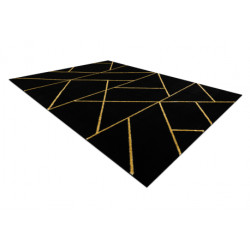 Dywan EMERALD ekskluzywny 1012 glamour, stylowy geometryczny czarny / złoty 120x170cm