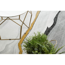 Dywan EMERALD ekskluzywny 1017 glamour, stylowy marmur czarny / złoty 140x190cm