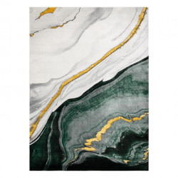Dywan EMERALD ekskluzywny 1017 glamour, stylowy marmur butelkowa zieleń / złoty 120x170cm