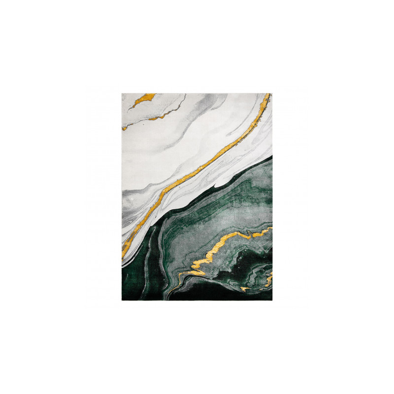 Dywan EMERALD ekskluzywny 1017 glamour, stylowy marmur butelkowa zieleń / złoty 240x330cm