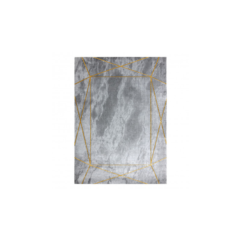 Dywan EMERALD ekskluzywny 1022 glamour, stylowy geometryczny, marmur szary / złoty 240x330cm
