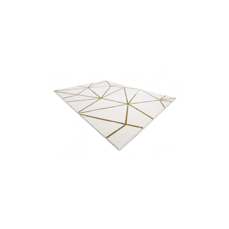 Dywan EMERALD ekskluzywny 1013 glamour, stylowy geometryczny krem / złoty 140x190cm