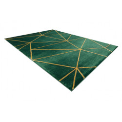 Dywan EMERALD ekskluzywny 1013 glamour, stylowy geometryczny butelkowa zieleń / złoty 200x290cm