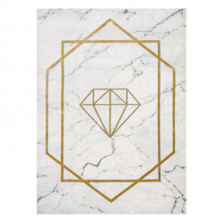 Dywan EMERALD ekskluzywny 1019 glamour, stylowy diament, marmur krem / złoty 180x270cm