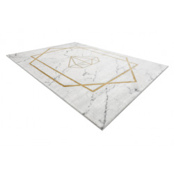 Dywan EMERALD ekskluzywny 1019 glamour, stylowy diament, marmur krem / złoty 240x330cm