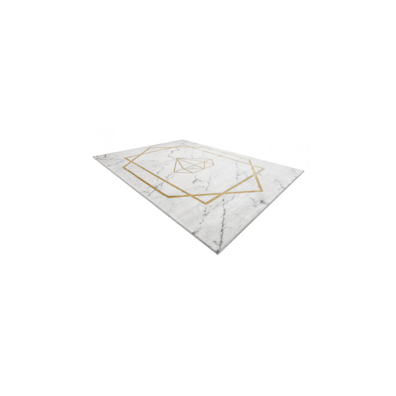 Dywan EMERALD ekskluzywny 1019 glamour, stylowy diament, marmur krem / złoty 240x330cm