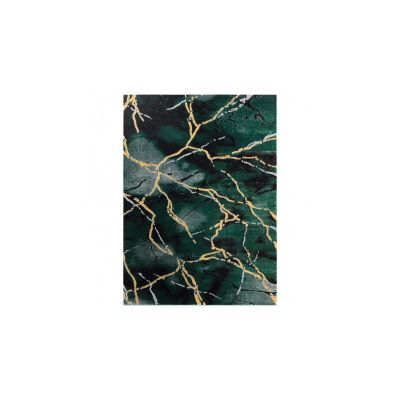 Dywan EMERALD ekskluzywny 1018 glamour, stylowy marmur butelkowa zieleń / złoty 120x170cm