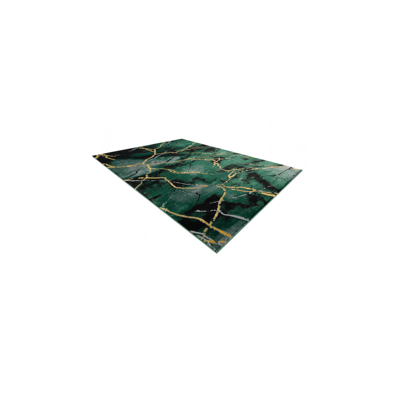Dywan EMERALD ekskluzywny 1018 glamour, stylowy marmur butelkowa zieleń / złoty 180x270cm