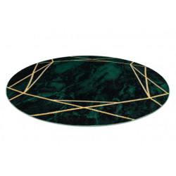 Dywan EMERALD ekskluzywny 1022 koło - glamour, stylowy marmur, geometryczny butelkowa zieleń / złoty koło 120cm Dywan EMERALD ekskluzywny 1022 koło - glamour, stylowy marmur, geometryczny butelkowa zieleń / złoty koło 120cm