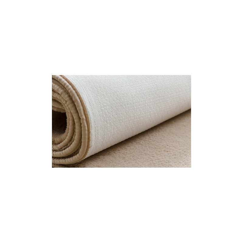 Dywan POSH Shaggy camel, beż gruby, pluszowy, antypoślizgowy, do prania 80x150cm