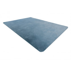 Dywan POSH Shaggy niebieski gruby, pluszowy, antypoślizgowy, do prania 80x150cm