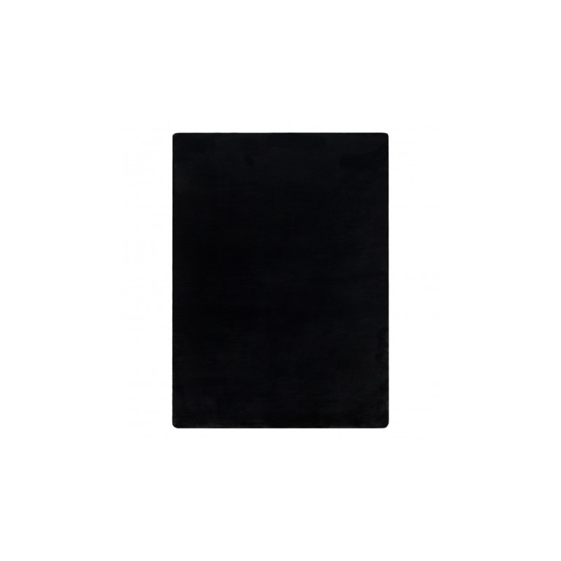 Dywan POSH Shaggy czarny gruby, pluszowy, antypoślizgowy, do prania 50x80cm