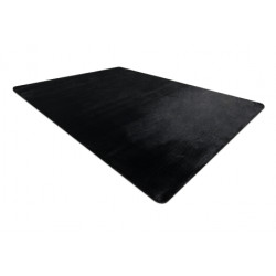 Dywan POSH Shaggy czarny gruby, pluszowy, antypoślizgowy, do prania 50x80cm