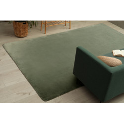 Dywan POSH Shaggy zielony gruby, pluszowy, antypoślizgowy, do prania 50x80cm Dywan POSH Shaggy zielony gruby, pluszowy, antypoślizgowy, do prania 50x80cm