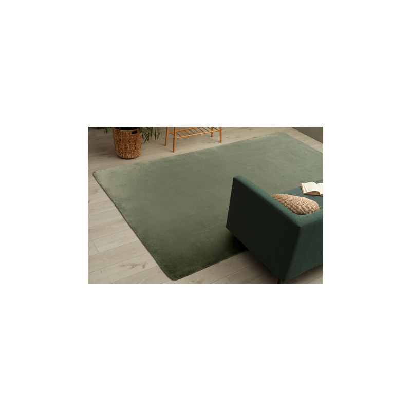 Dywan POSH Shaggy zielony gruby, pluszowy, antypoślizgowy, do prania 50x80cm Dywan POSH Shaggy zielony gruby, pluszowy, antypoślizgowy, do prania 50x80cm