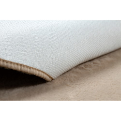 Dywan POSH koło Shaggy camel, beż gruby, pluszowy, antypoślizgowy, do prania koło 60cm