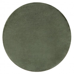 Dywan POSH koło Shaggy zielony gruby, pluszowy, antypoślizgowy, do prania koło 80cm