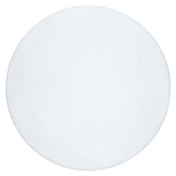 Dywan POSH koło Shaggy kość słoniowa gruby, pluszowy, antypoślizgowy, do prania koło 60cm