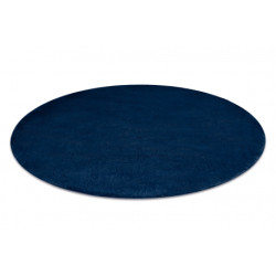 Dywan POSH koło Shaggy navy granat gruby, pluszowy, antypoślizgowy, do prania koło 80cm