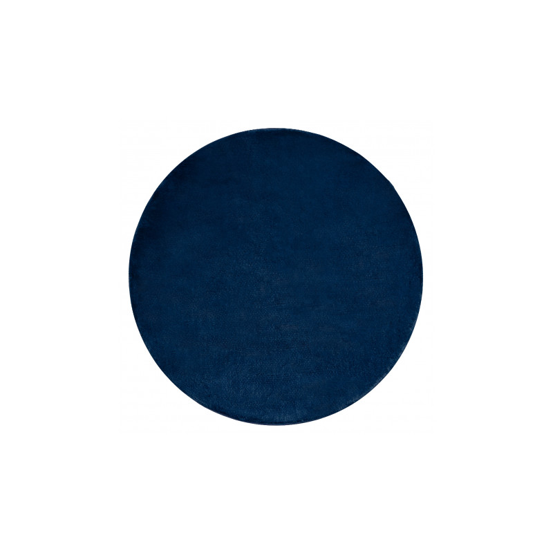 Dywan POSH koło Shaggy navy granat gruby, pluszowy, antypoślizgowy, do prania koło 100cm