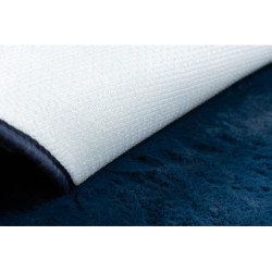 Dywan POSH koło Shaggy navy granat gruby, pluszowy, antypoślizgowy, do prania koło 100cm