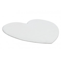 Dywan SHAPE 3105 Serce Shaggy - kość słoniowa pluszowy, antypoślizgowy, do prania 80x80cm Dywan SHAPE 3105 Serce Shaggy - kość słoniowa pluszowy, antypoślizgowy, do prania 80x80cm