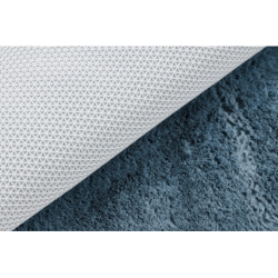 Dywan SHAPE 3148 Gwiazda Shaggy - niebieski pluszowy, antypoślizgowy, do prania 80x80cm