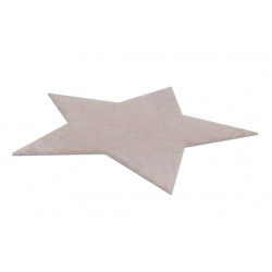 Dywan SHAPE 3148 Gwiazda Shaggy - brudny róż pluszowy, antypoślizgowy, do prania 80x80cm